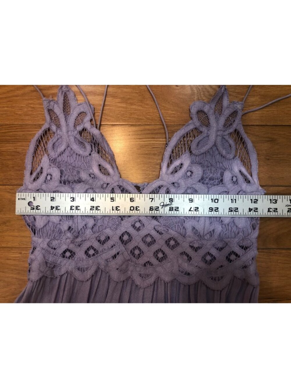 Free People Adella Slip Lace Lavender Mini Dress Size S/P - Picture 10 of 13